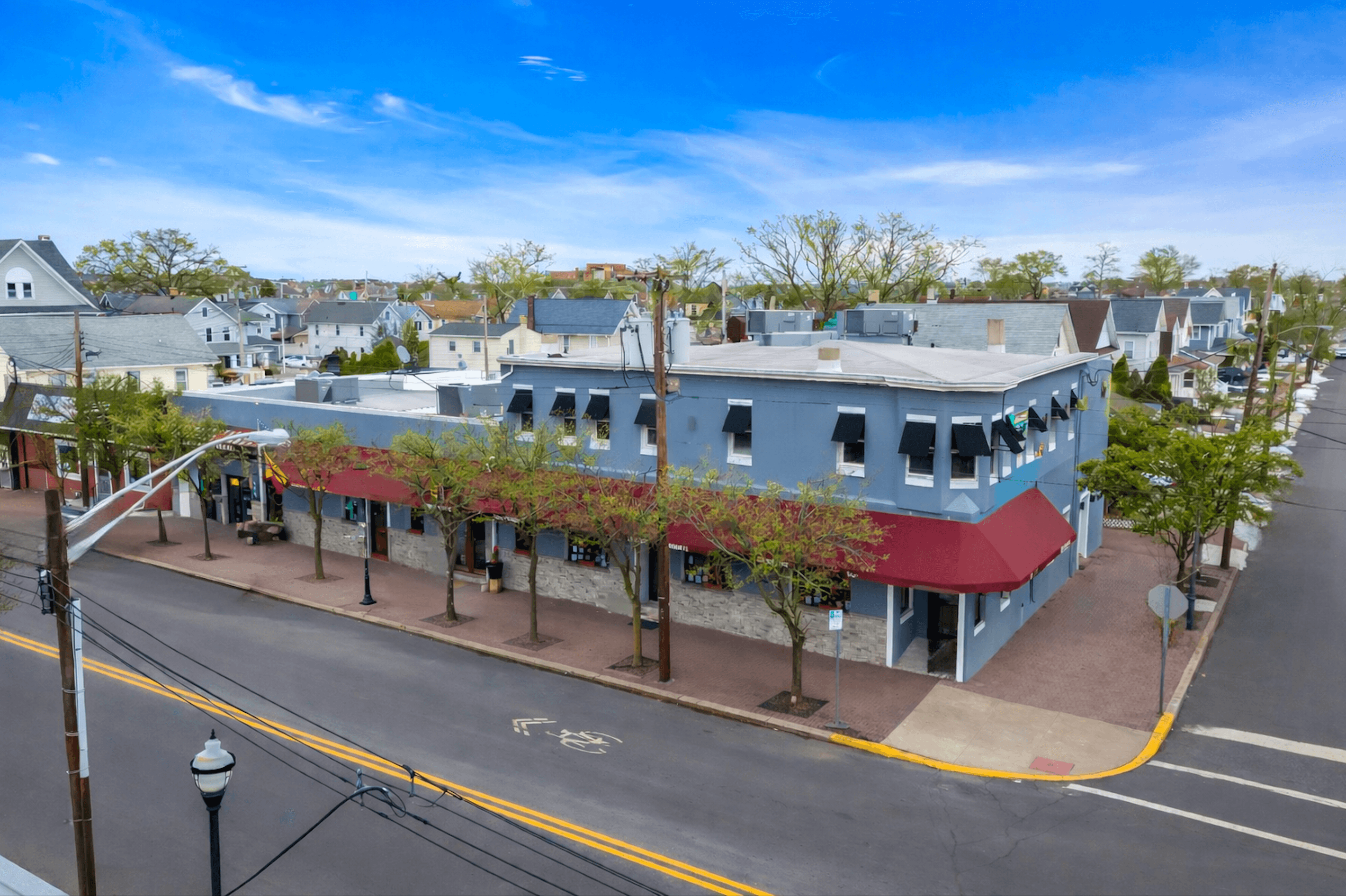 Office and retail property exterior in New Jersey